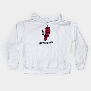 Master Baiter Funny Fishing Kids Hoodie